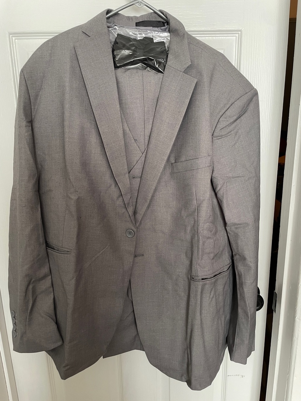 4 pcs Men's Light Grey Suit